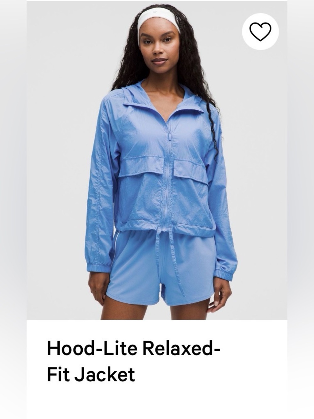 Lululemon Hood-Lite Relaxed Fit Jacket Pool Party